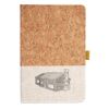 Cork And Heathered Fabric Hardcover Journal 5.5" X 8.25" Thumbnail