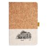 Cork And Heathered Fabric Hardcover Journal 5.5" X 8.25" Thumbnail