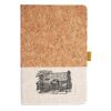 Cork And Heathered Fabric Hardcover Journal 5.5" X 8.25" Thumbnail