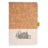 Cork And Heathered Fabric Hardcover Journal 5.5" X 8.25" Thumbnail