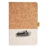 Cork And Heathered Fabric Hardcover Journal 5.5" X 8.25" Thumbnail