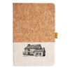 Cork And Heathered Fabric Hardcover Journal 5.5" X 8.25" Thumbnail