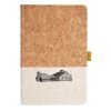 Cork And Heathered Fabric Hardcover Journal 5.5" X 8.25" Thumbnail