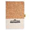 Cork And Heathered Fabric Hardcover Journal 5.5" X 8.25" Thumbnail
