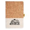 Cork And Heathered Fabric Hardcover Journal 5.5" X 8.25" Thumbnail
