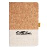 Cork And Heathered Fabric Hardcover Journal 5.5" X 8.25" Thumbnail