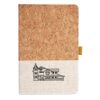 Cork And Heathered Fabric Hardcover Journal 5.5" X 8.25" Thumbnail