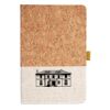 Cork And Heathered Fabric Hardcover Journal 5.5" X 8.25" Thumbnail