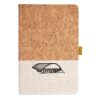 Cork And Heathered Fabric Hardcover Journal 5.5" X 8.25" Thumbnail