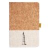 Cork And Heathered Fabric Hardcover Journal 5.5" X 8.25" Thumbnail