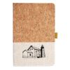 Cork And Heathered Fabric Hardcover Journal 5.5" X 8.25" Thumbnail