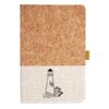 Cork And Heathered Fabric Hardcover Journal 5.5" X 8.25" Thumbnail
