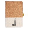 Cork And Heathered Fabric Hardcover Journal 5.5" X 8.25" Thumbnail