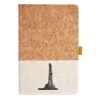 Cork And Heathered Fabric Hardcover Journal 5.5" X 8.25" Thumbnail