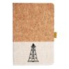 Cork And Heathered Fabric Hardcover Journal 5.5" X 8.25" Thumbnail