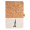 Cork And Heathered Fabric Hardcover Journal 5.5" X 8.25" Thumbnail