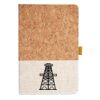Cork And Heathered Fabric Hardcover Journal 5.5" X 8.25" Thumbnail