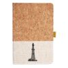 Cork And Heathered Fabric Hardcover Journal 5.5" X 8.25" Thumbnail
