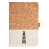 Cork And Heathered Fabric Hardcover Journal 5.5" X 8.25" Thumbnail