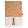 Cork And Heathered Fabric Hardcover Journal 5.5" X 8.25" Thumbnail