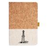 Cork And Heathered Fabric Hardcover Journal 5.5" X 8.25" Thumbnail