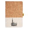 Cork And Heathered Fabric Hardcover Journal 5.5" X 8.25" Thumbnail