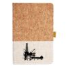 Cork And Heathered Fabric Hardcover Journal 5.5" X 8.25" Thumbnail