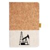 Cork And Heathered Fabric Hardcover Journal 5.5" X 8.25" Thumbnail