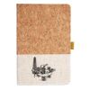 Cork And Heathered Fabric Hardcover Journal 5.5" X 8.25" Thumbnail