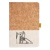 Cork And Heathered Fabric Hardcover Journal 5.5" X 8.25" Thumbnail