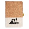 Cork And Heathered Fabric Hardcover Journal 5.5" X 8.25" Thumbnail