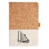 Cork And Heathered Fabric Hardcover Journal 5.5" X 8.25" Thumbnail