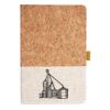 Cork And Heathered Fabric Hardcover Journal 5.5" X 8.25" Thumbnail