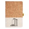 Cork And Heathered Fabric Hardcover Journal 5.5" X 8.25" Thumbnail