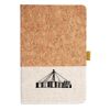 Cork And Heathered Fabric Hardcover Journal 5.5" X 8.25" Thumbnail