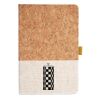 Cork And Heathered Fabric Hardcover Journal 5.5" X 8.25" Thumbnail