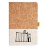 Cork And Heathered Fabric Hardcover Journal 5.5" X 8.25" Thumbnail