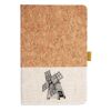 Cork And Heathered Fabric Hardcover Journal 5.5" X 8.25" Thumbnail