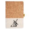 Cork And Heathered Fabric Hardcover Journal 5.5" X 8.25" Thumbnail