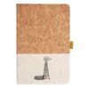 Cork And Heathered Fabric Hardcover Journal 5.5" X 8.25" Thumbnail