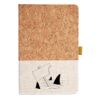 Cork And Heathered Fabric Hardcover Journal 5.5" X 8.25" Thumbnail