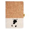Cork And Heathered Fabric Hardcover Journal 5.5" X 8.25" Thumbnail