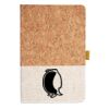 Cork And Heathered Fabric Hardcover Journal 5.5" X 8.25" Thumbnail