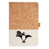 Cork And Heathered Fabric Hardcover Journal 5.5" X 8.25" Thumbnail