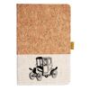 Cork And Heathered Fabric Hardcover Journal 5.5" X 8.25" Thumbnail