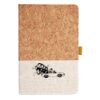 Cork And Heathered Fabric Hardcover Journal 5.5" X 8.25" Thumbnail