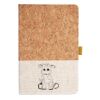 Cork And Heathered Fabric Hardcover Journal 5.5" X 8.25" Thumbnail