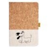 Cork And Heathered Fabric Hardcover Journal 5.5" X 8.25" Thumbnail