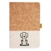 Cork And Heathered Fabric Hardcover Journal 5.5" X 8.25" Thumbnail