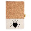 Cork And Heathered Fabric Hardcover Journal 5.5" X 8.25" Thumbnail